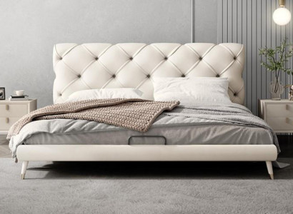 Bett Nachttisch 3 tlg. Schlafzimmer Set Design Modern Luxus Betten Beige